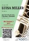 Bb Clarinet 1 part of &quot;Luisa Miller&quot; for Clarinet QuintetOverture. E-book. Formato EPUB ebook