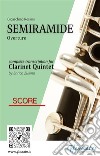 Score of &quot;Semiramide&quot; for Clarinet QuintetOverture. E-book. Formato PDF ebook