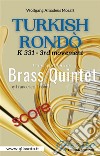 Turkish Rondò - Brass Quintet (score). E-book. Formato PDF ebook