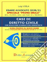 Esame avvocato 2020-21. CASI DI DIRITTO CIVILEcon soluzioni schematiche dimostrate. E-book. Formato PDF ebook