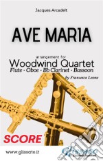 Ave Maria - Woodwind Quartet (score). E-book. Formato PDF