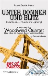 Unter donner und blitz - Woodwind Quartet (parts)Polka Op. 324 - (Thunder and Lightning). E-book. Formato PDF ebook di Johann Baptist Strauss