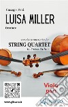 Viola part of &quot;Luisa Miller&quot; for string quartetOverture. E-book. Formato PDF ebook