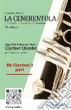 Bb Clarinet 3 part of &quot;La Cenerentola&quot; for Clarinet Quintet(Cinderella, or Goodness Triumphant) overture. E-book. Formato PDF ebook