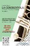 Eb Alto Clarinet (instead Bb 3) part of &quot;La Cenerentola&quot; for Clarinet Quintet(Cinderella, or Goodness Triumphant) overture. E-book. Formato PDF ebook