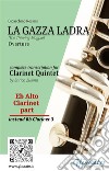 Eb alto Clarinet (instead Bb3) part of &quot;La gazza ladra&quot; for Clarinet QuintetThe Thieving Magpie - overture. E-book. Formato PDF ebook