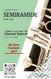 Bb bass Clarinet part of &quot;Semiramide&quot; for Clarinet QuintetOverture. E-book. Formato PDF ebook