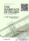 Bb Trumpet 4 part: "The Marriage of Figaro" overture for Trumpet Quartetintermediate level. E-book. Formato PDF ebook di Wolfgang Amadeus Mozart