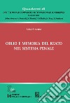 Oblio e memoria del reato nel sistema penale - e-Book. E-book. Formato PDF ebook