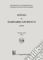 Annali del seminario giuridico dell'Università di Palermo - e-Book: (AUPA) - Volume LXV (2023). E-book. Formato PDF ebook