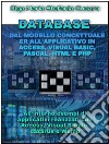 DATABASE Dal modello concettuale ER all’applicativo finale in Access, Visual Basic, Pascal, Html e PhpAll&apos;interno esempi di applicativi realizzati con Access, Visual Studio, Lazarus e Wamp. E-book. Formato PDF ebook