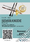 Bassoon part of &quot;Semiramide&quot; for Woodwind QuintetOverture. E-book. Formato EPUB ebook