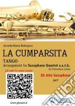 Alto Saxophone part &quot;La Cumparsita&quot; tango for Sax Quartetintermediate level. E-book. Formato EPUB ebook