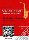 Alto Saxophone part &quot;Silent Night&quot; for Sax QuartetStille Nacht, heilige Nacht. E-book. Formato EPUB ebook