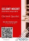 Alto Clarinet (instead Bb Clarinet 3) part &quot;Silent Night&quot; for Clarinet QuartetStille Nacht, heilige Nacht. E-book. Formato EPUB ebook