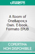 A Room of One&apos;s Own. E-book. Formato EPUB ebook