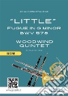 Woodwind Quintet &quot;Little&quot; Fugue in G minor (score)intermediate level. E-book. Formato EPUB ebook