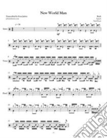 Rush - New World ManDrum Sheet Music. E-book. Formato EPUB ebook di Evan Aria Serenity