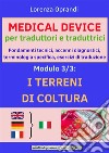 MEDICAL DEVICE per traduttori e traduttrici. Modulo 3: i TERRENI di COLTURAFondamenti tecnici, accenni diagnostici,terminologia specifica, esercizi di traduzione. E-book. Formato EPUB ebook di Oprandi Lorenza