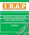 Irap esempio di compilazione con o senza Ente Non Commerciale per dipendente pubblici. E-book. Formato EPUB ebook di Francesco Belvedere