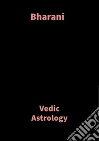 BharaniVedic Astrology. E-book. Formato EPUB ebook