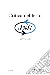 Critica del testo (2022) Vol. 25/1. E-book. Formato PDF ebook