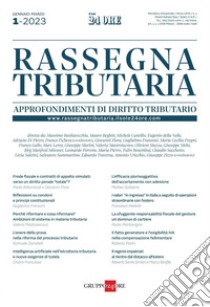 Rassegna Tributaria 1/2023. E-book. Formato PDF ebook di AA.VV.