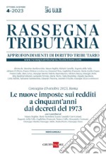 Rassegna Tributaria 4/2023. E-book. Formato PDF ebook