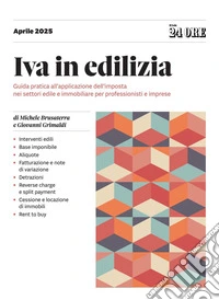 Iva in edilizia 2025. E-book. Formato PDF ebook