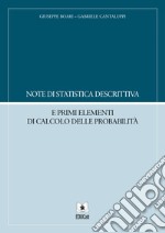 Note di statistica descrittiva e primi elementi di calcolo delle probabilità. E-book. Formato PDF ebook