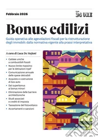 Bonus edilizi. E-book. Formato PDF ebook