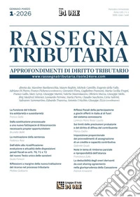 RASSEGNA TRIBUTARIA 1/2026. E-book. Formato PDF ebook