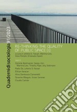 Quaderni di Sociologia 91: Re-Thinking The Quality Of Public Space (I). E-book. Formato PDF