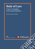 Rule of LawCases, Strategies, and Interpretations. E-book. Formato EPUB ebook