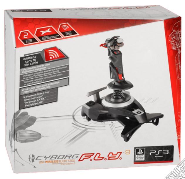 MAD CATZ PS3 Cyborg Fly 9 Wireless Stick videogame di PS3