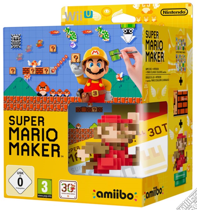 Super Mario Maker + Artbook + Amiibo videogame di WIIU