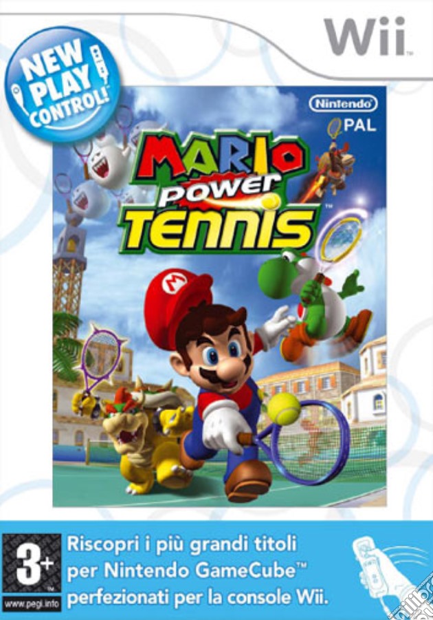 Mario Power Tennis WII- New Play Control videogame di WII