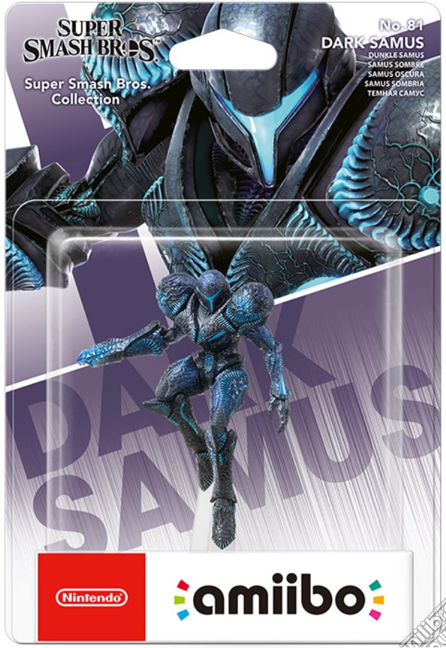 Amiibo Samus Oscura SuperSmash Bros.Ult. videogame di TTL