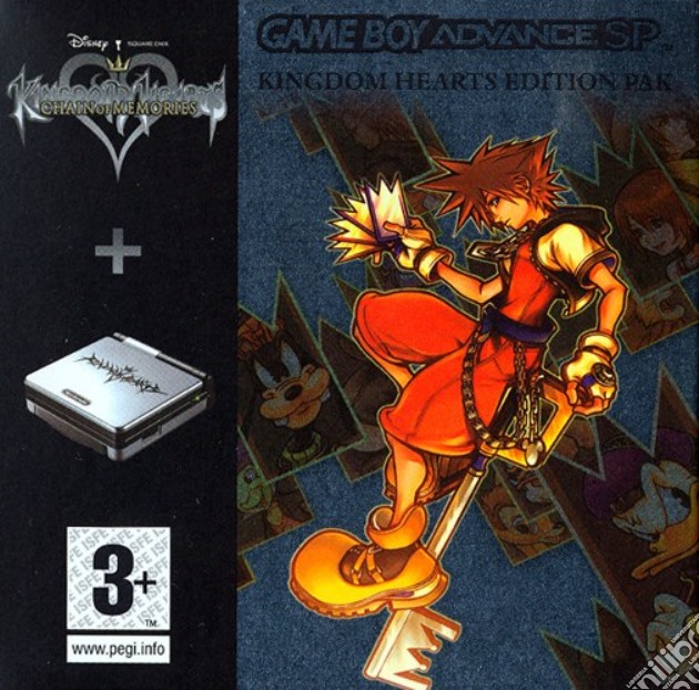 Game Boy Advance SP - Kingdom Hearts PAK videogame di GBA