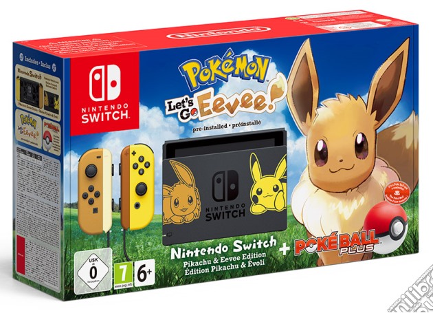 Nintendo Switch+Pokemon LG Eevee+Pokeb. videogame di ACC