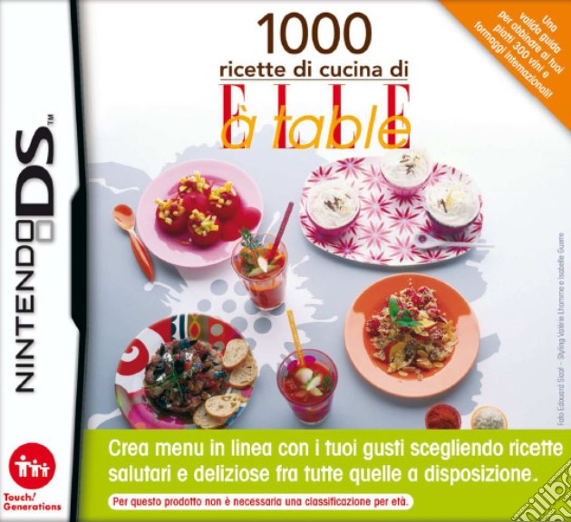 1000 Ricette di Cucina di Elle a Table videogame di NDS