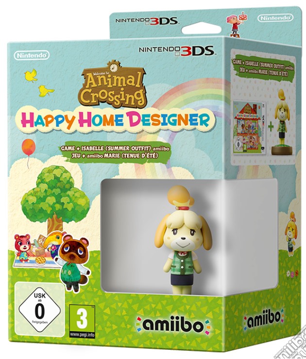 Animal Crossing: Happy Home Designer Amiibo Bundle videogame di 3DS