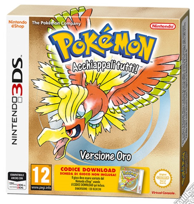 Pokemon Oro DCC videogame di 3DS