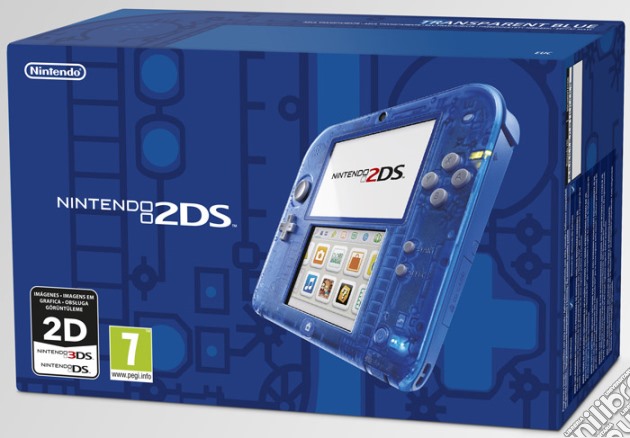 Nintendo 2DS Blu Trasparente videogame di ACC