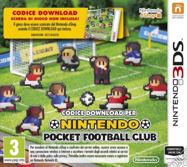 Pocket Football Club (DL) videogame di 3DS