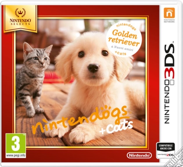 Nintendogs+Cats: Golden Retriver Select videogame di 3DSS