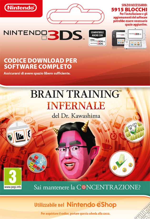 Dr. Kawashima's Devilish Brain Training videogame di DDNI