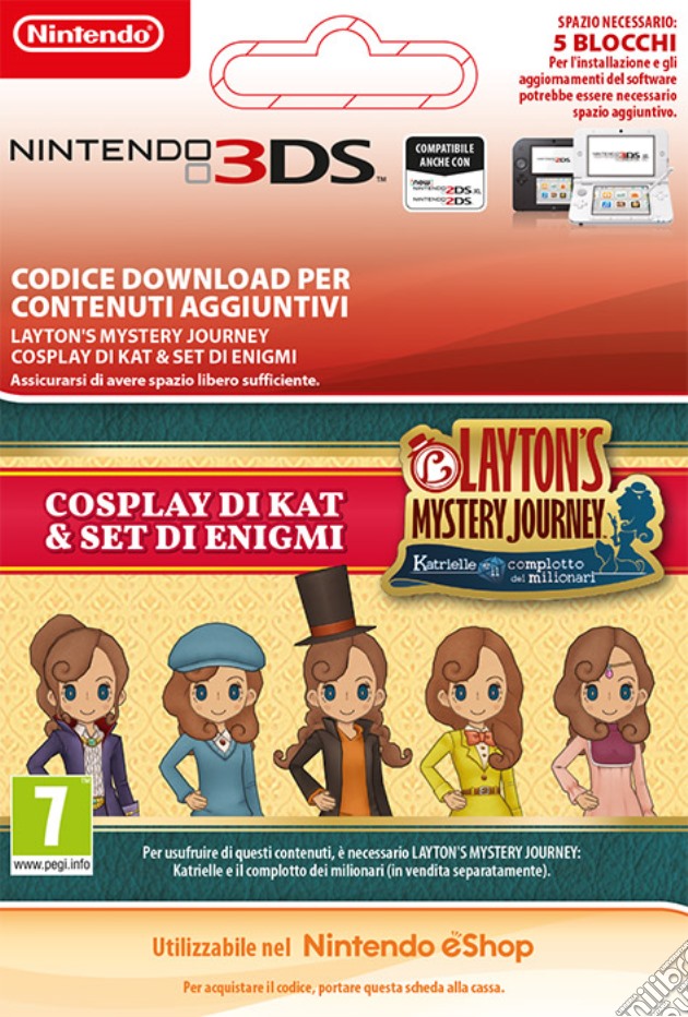 Lady Layton: Kat's Cosplay & Puzzles Set videogame di DDNI