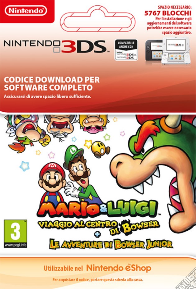 Mario&Luigi Bowser InsideJr videogame di DDNI