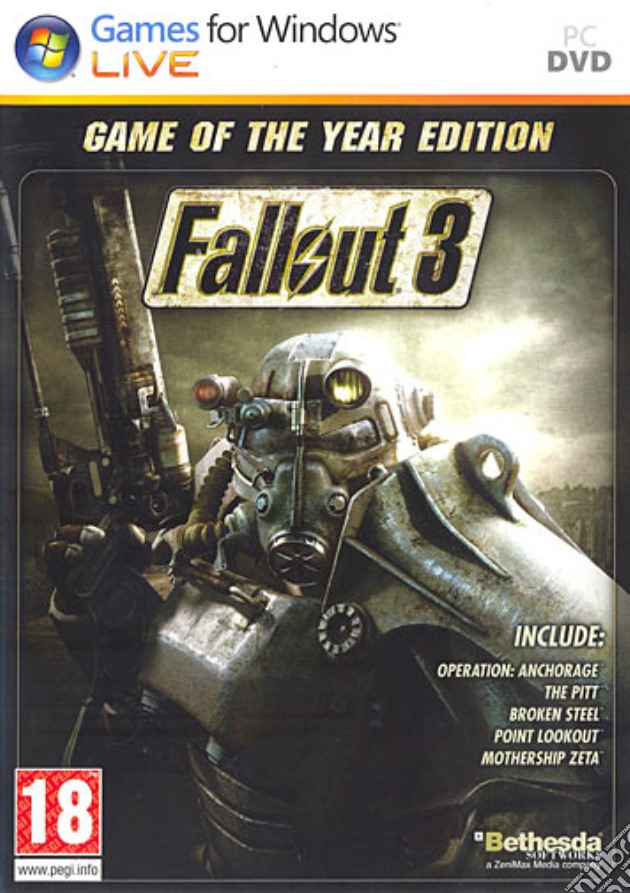 Fallout 3 Game Of The Year videogame di PC